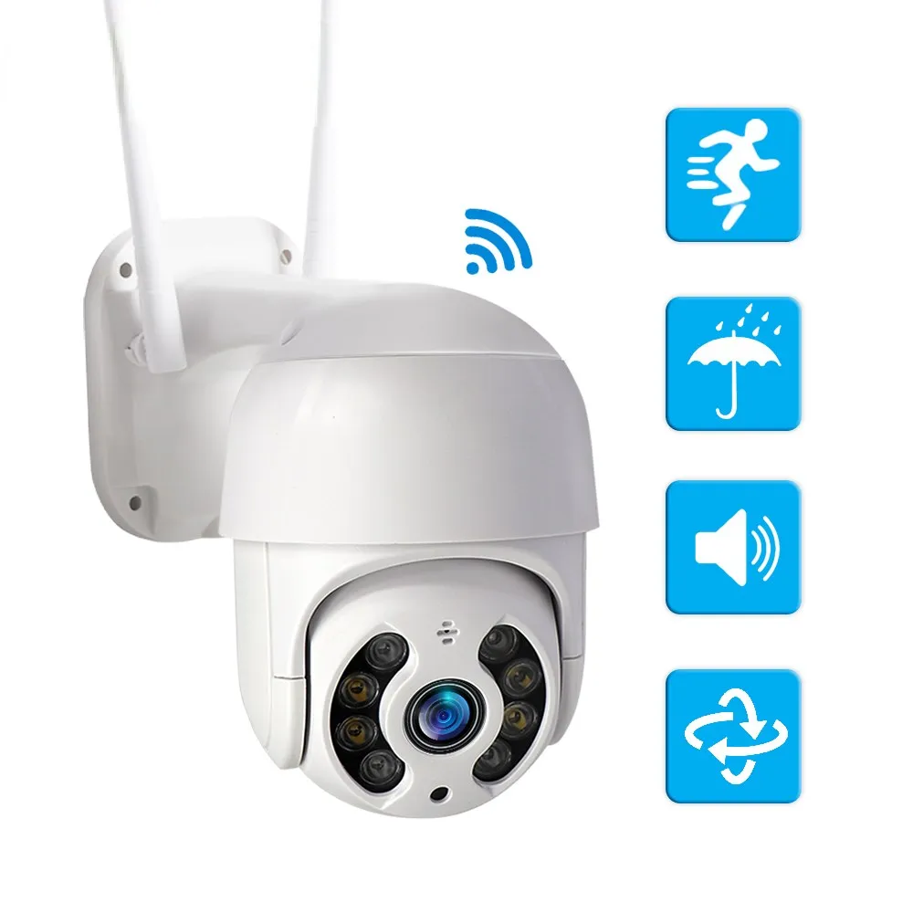 

5MP Auto tracking IP Camera Outdoor Mini Ptz Camera 1080P Home Security Video Surveillance Camara With WIFI 3MP Free shipping