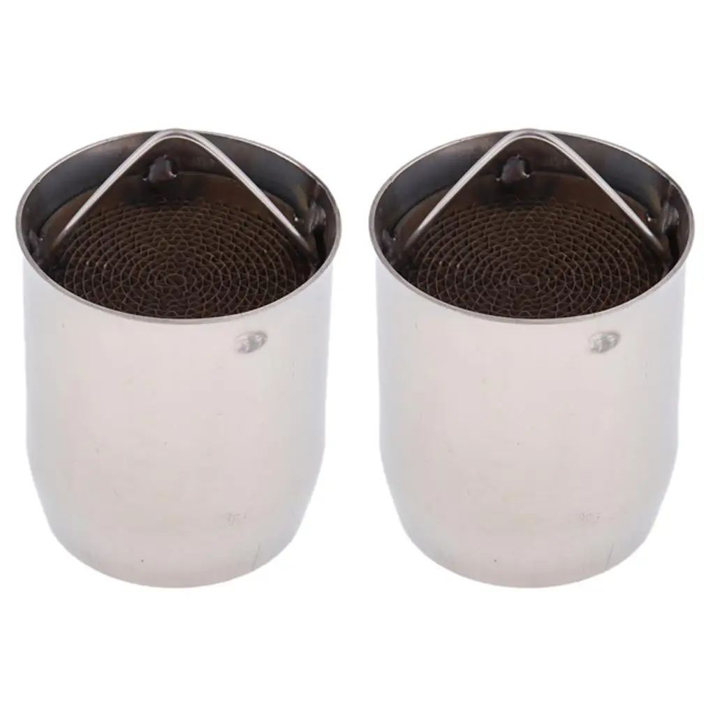 

2X Съемная перегородка из нержавеющей стали для выхлопных труб мотоцикла