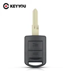 Дистанционный Автомобильный ключ KEYYOU с 2 кнопками для Opel Vauxhall Corsa C Марка Meriva Astra Combo Agila, автомобильный брелок для ключей HU43HU100HU46YM28 Blade
