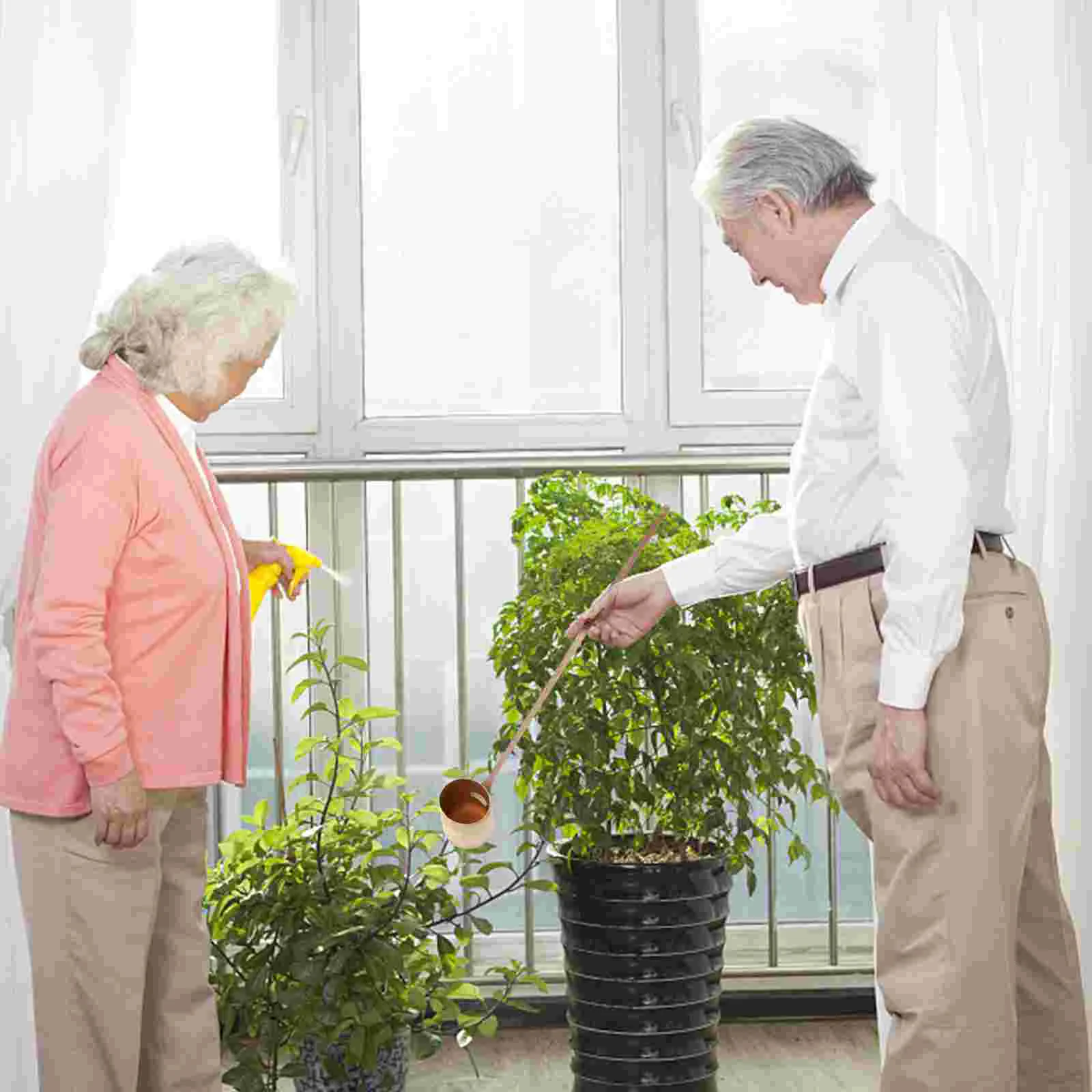 Бамбуковая ложка для воды с длинной ручкой совок посуда практичный ковш полива