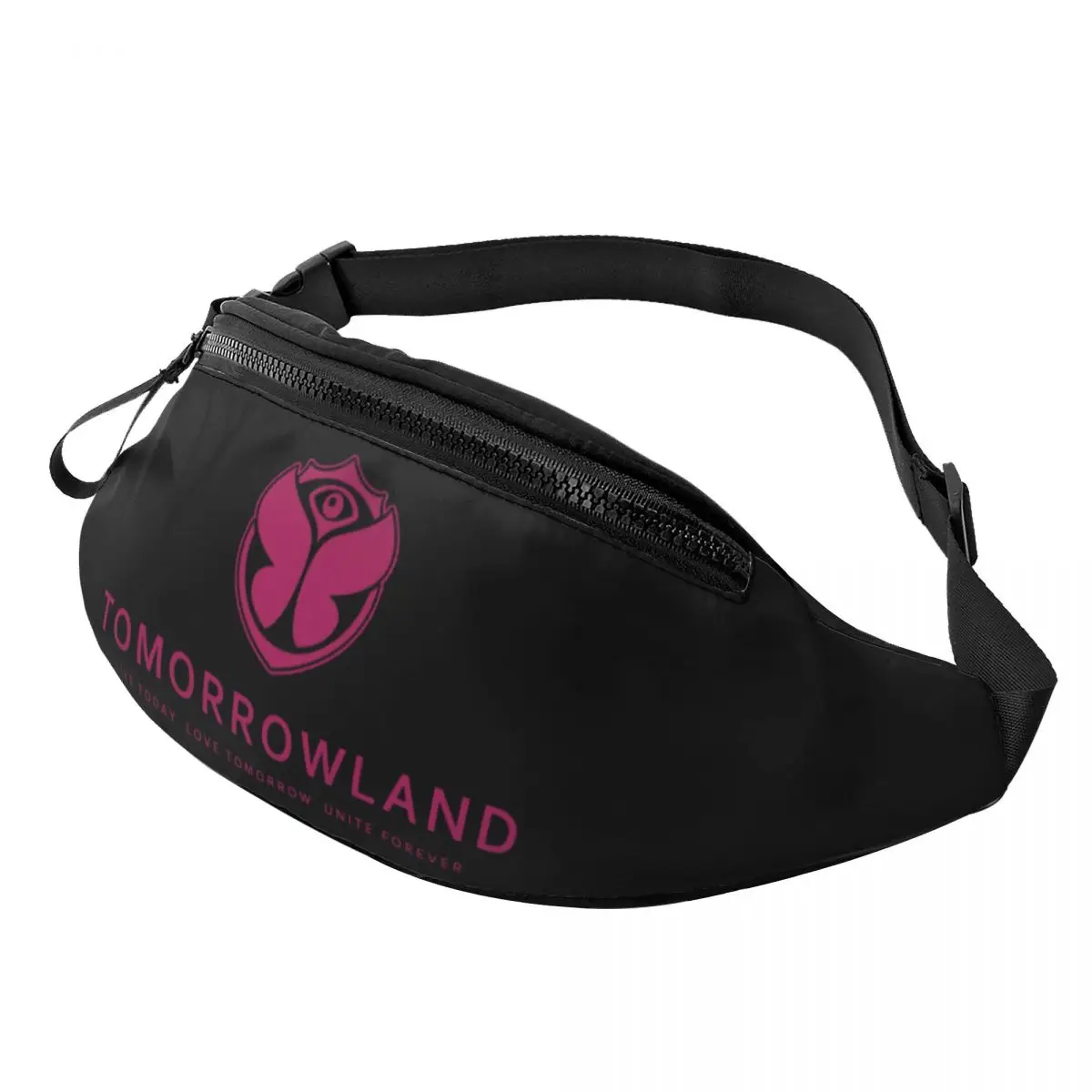 

Casual Tomorrowland Fanny Pack for Travel Hiking Belgian Electronic Dance Music Festival Crossbody Waist Bag Phone Money Pouch