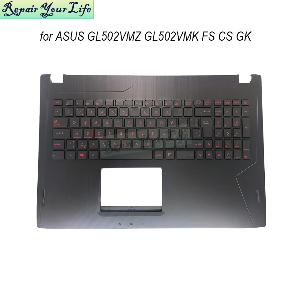 

GL502 Greek Czech Arabic palmrest keyboard backlit keyboards for Asus ROG Strix GL502V GL502VMK GL502VMZ 13NB0DR5AP0201 90NB0DR5