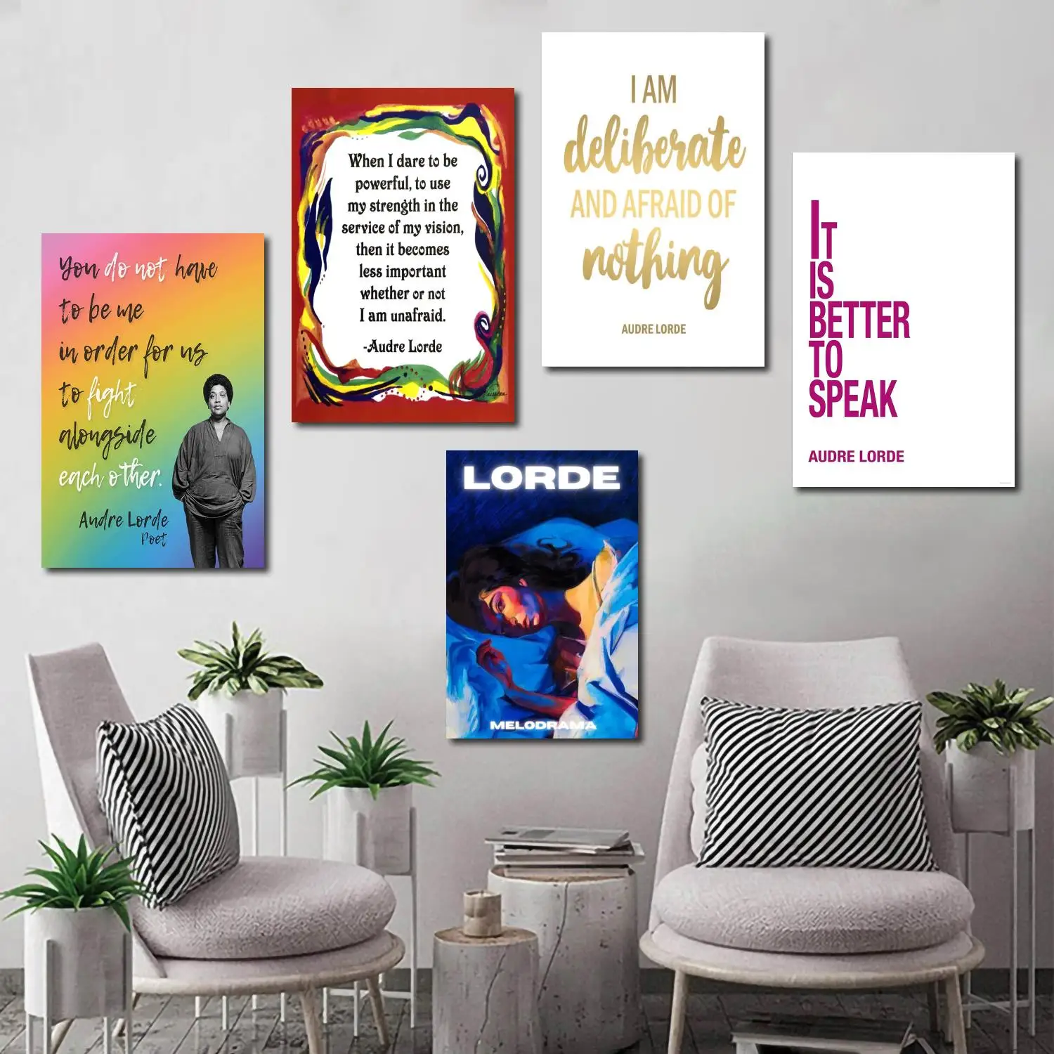 

audre lorde writer Decorative Painting 24x36 Canvas Poster Wall Art Living Room Posters Bedroom Painting