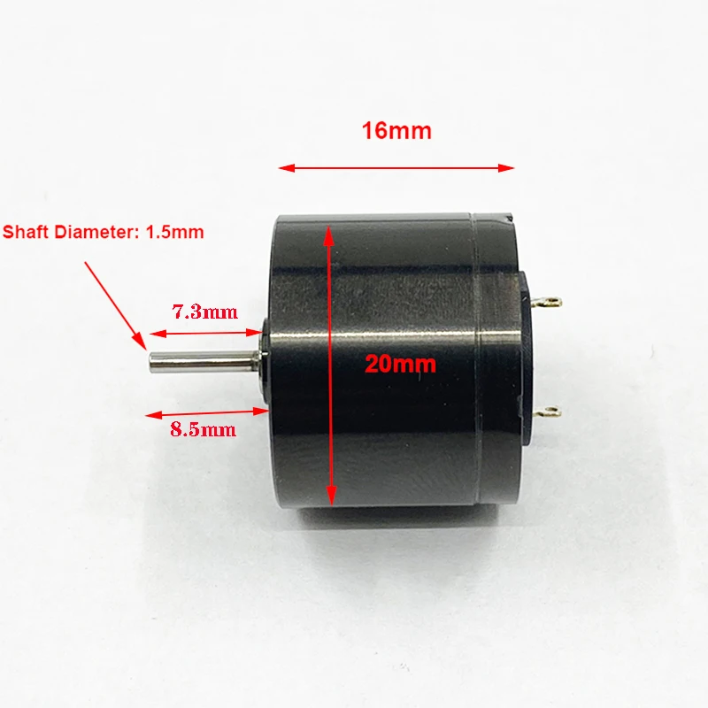 

2016 20mm*16mm Mini Big Coreless Electric DC Motor 12V 12000RPM High Speed magnetic Engine 1.5mm Shaft For Tattoo Rotary Machine