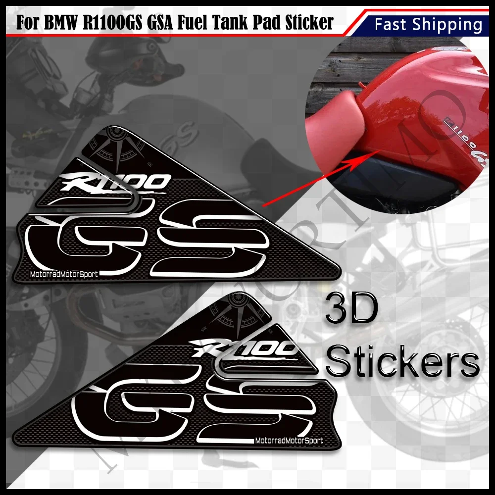 For BMW R1100GS R 1100 GS R1100 GSA Motorcycle Stickers Decals Protection Gas Fuel Oil Kit Knee ADV Adventure Tank Pad Grips