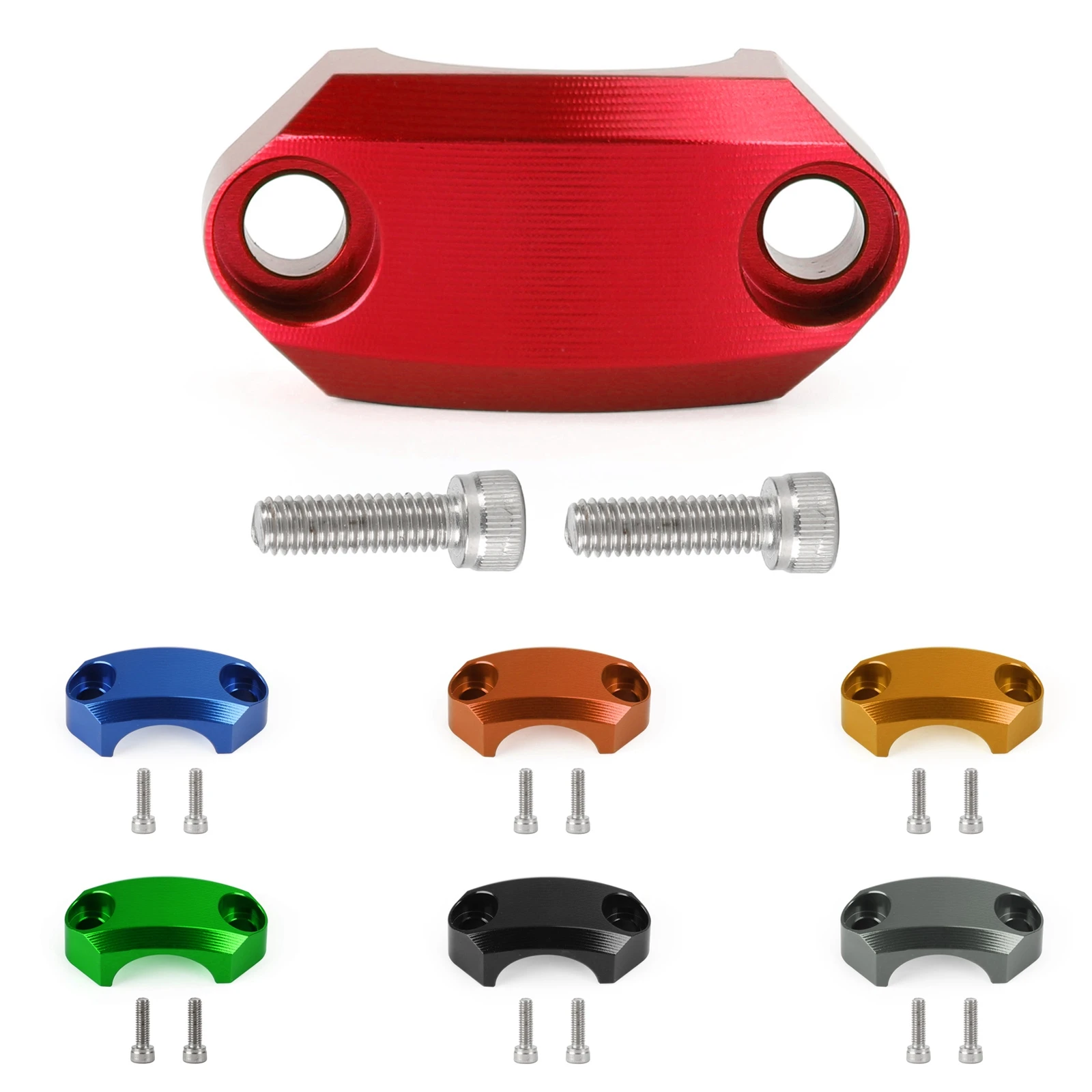 

Areyourshop Aluminum 22mm Master Cylinder Perch Clamp Cove For Motocross MX Enduro Motorbike