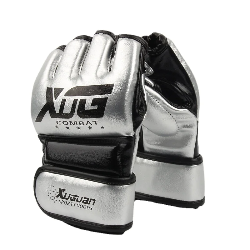 Professional MMA Half Finger High Quality Fighting Gloves Wrestle Boxing Glove Sanda Training Fitness Gloves Boxing Equipment