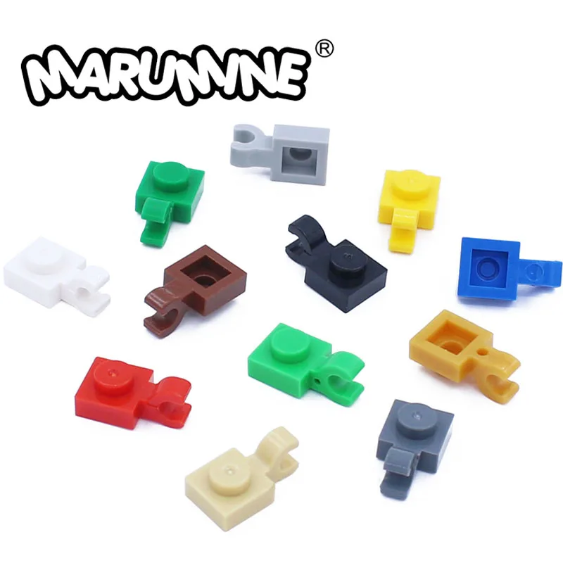 Marumine Build Blocks MOC Assembles Particles 61252 6019  With Clip Horizontal Thick Open Clip Constructor Parts DIY Classic Toy