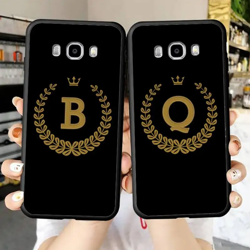 

Crown Letter Phone Case for Samsung J 2 3 4 5 6 7 8 prime plus 2018 2017 2016 core