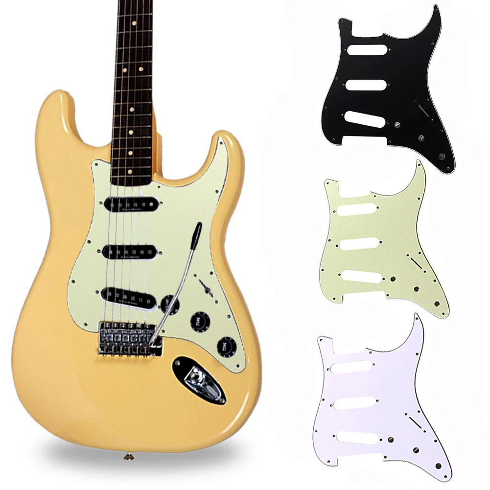 

3Ply SSS PVC Electric Guitar Pickguard for FD All Guitar Protecting Accessories 11 Mounting Screw Holes pickguard Dropshipping
