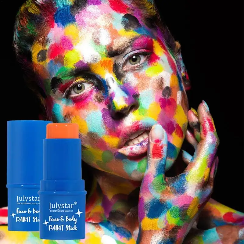 

Флуоресцентные краски для тела | Набор для рисования лица | Моющиеся краски для лица на Хэллоуин, аксессуары для косплея и макияжа на Хэллоуин