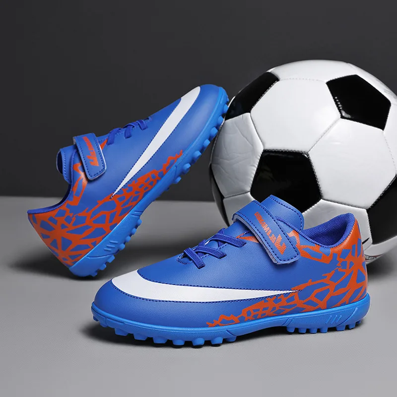 Fashion Children's Football Boots Boy Kids Sneaker Outdoor Antiskid Kids Soccer Shoes Society Training Football Futsal Shoes
