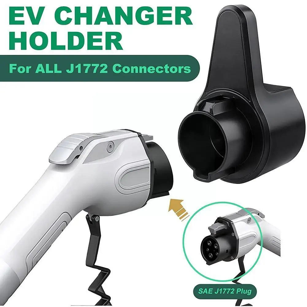 

Ev Charger Holder Wall-mount Electric Vehicle Charging Cable Holder Holster Dock For Sae J1772 Iec 62196 Gb/t Electric F8e1