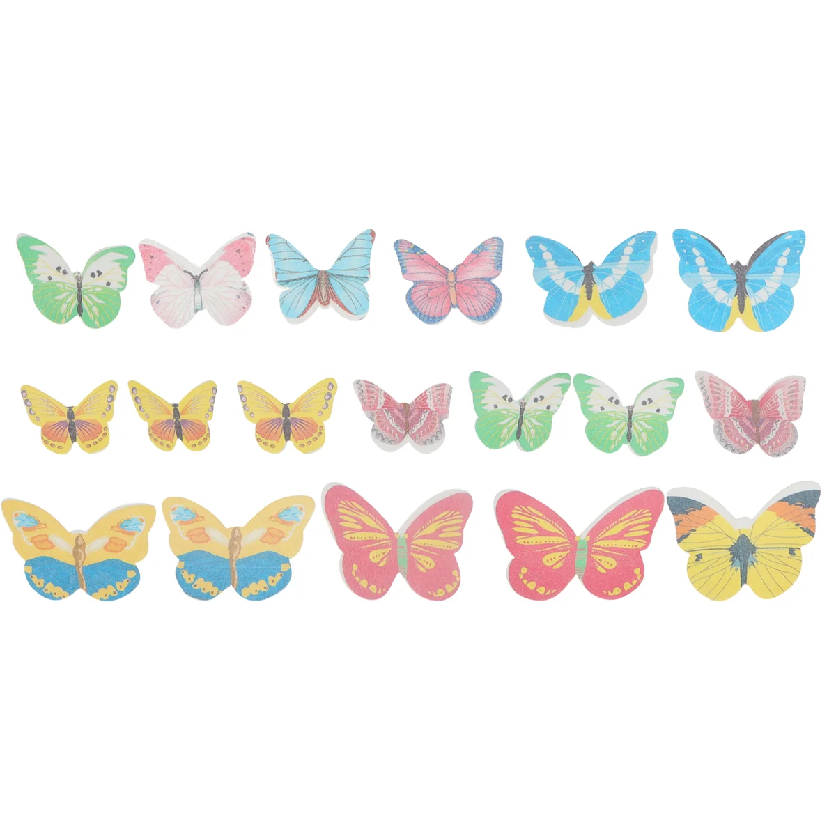 

120 Pcs Fruit Cakes Paper Picks Cupcake Toppers Decorating Edible Butterflies Party Dessert Ornaments Fashion