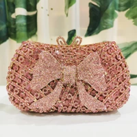 newest crystal evening bag designer butterfly shape clutch bag prom handbags animal diamond clutch purse party bag