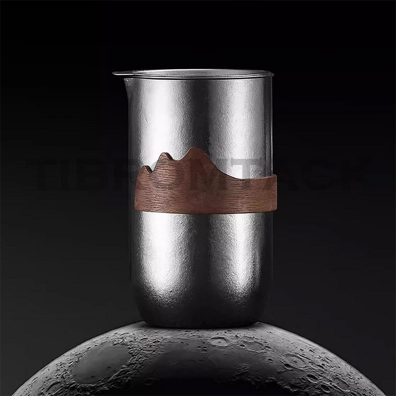 Чайный набор из чистого титана для путешествий портативный уличный с одной