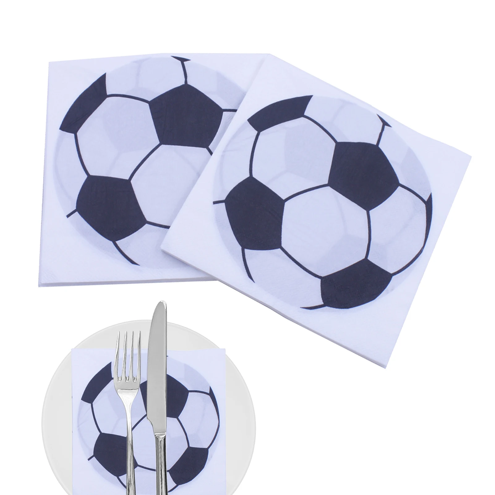 

33x3 3 см, салфетки для футбольной вечеринки, салфетки для футбольного мяча, квадратные бумажные салфетки для тематической футбольной вечерин...