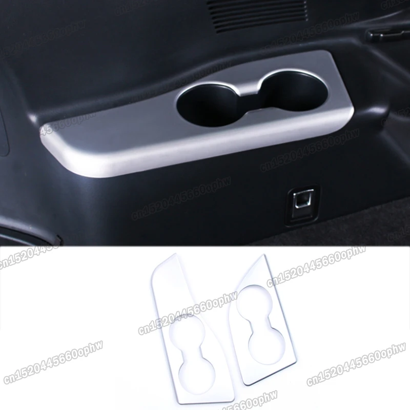 Car 3rd Row Cup Frame Trim for Toyota Highlander 2013 2014 2015 2016 2017 2018 2019 Chrome Accessories interior rear boot cargo