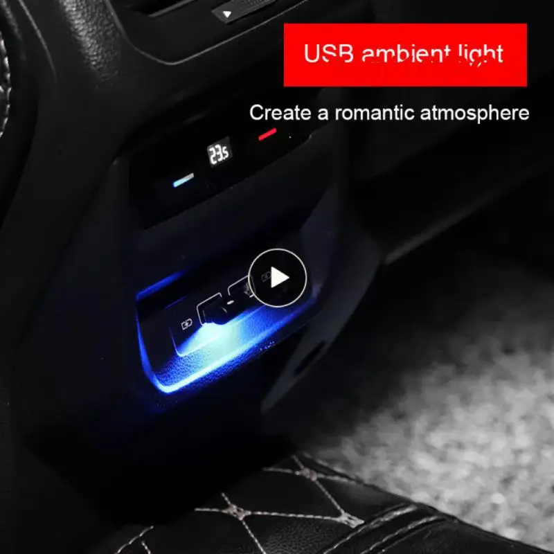 

3/5/10PCS Mini Car Atmosphere Light Universal Portable Car Usb Atmosphere Light Multi-purpose Car Interior Accessories