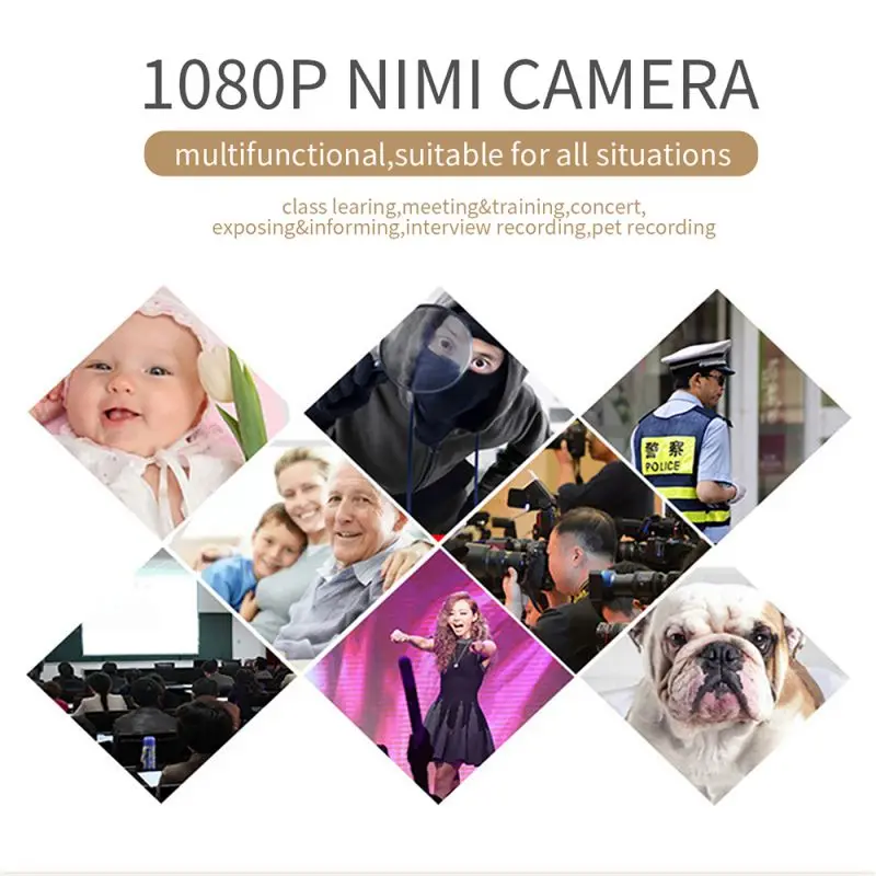 Мини-камера 1080P SQ11 Черная Спортивная камера с инфракрасным ночным видением