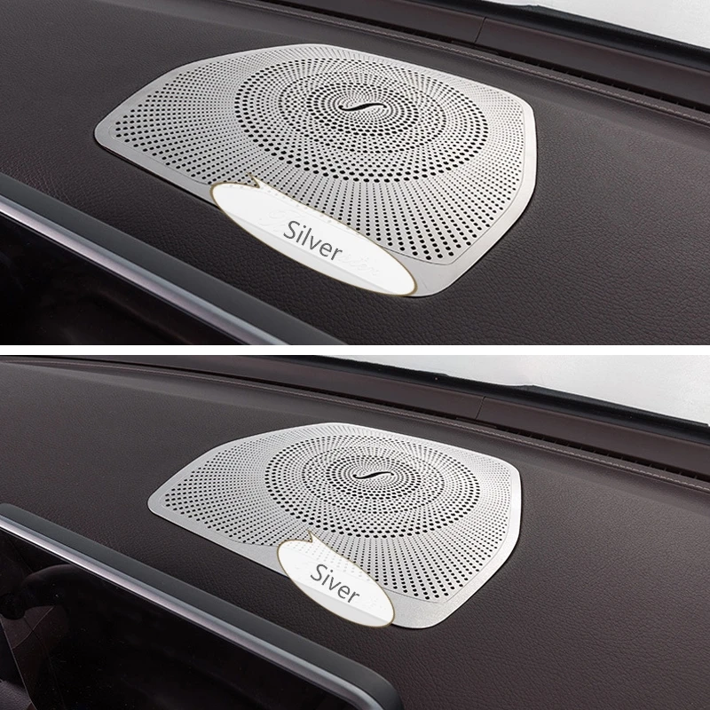 

For Mercedes Benz W205 GLC C Class C180 C200 Car styling Audio Speaker Dashboard Loudspeaker Cover Stickers Trim Accessories LHD