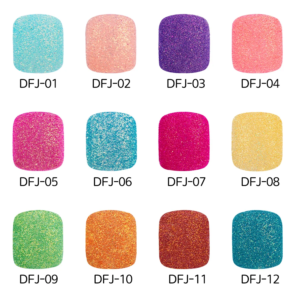 24 шт./компл. накладные ногти во французском стиле полное покрытие блестящая пудра