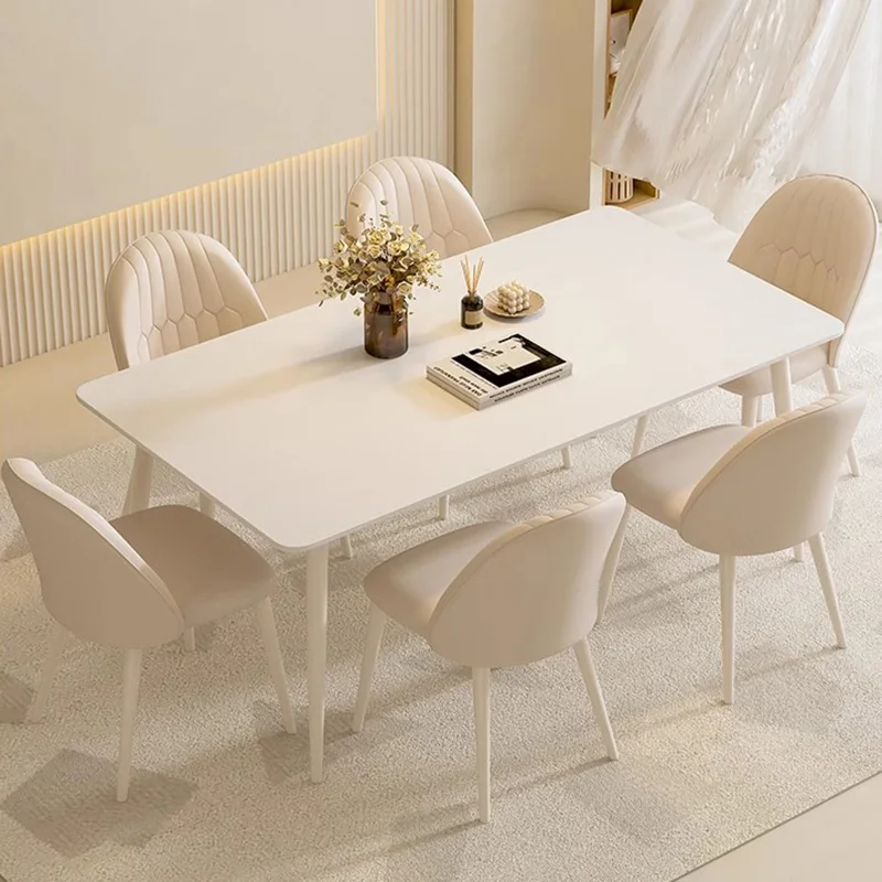 

Обеденный стол в современном стиле, Прямоугольный Обеденный стол в скандинавском стиле, домашняя кухня, наборы садовой мебели