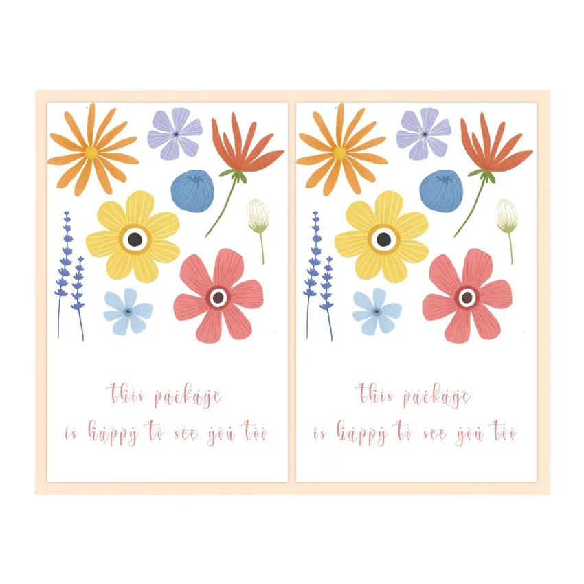 Наклейка с зелеными листьями 120 шт./рулон эта посылка очень приятна увидеть вас |