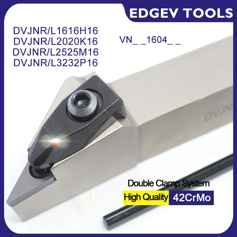 

CNC Tool Holder DVJNL DVJNR1616H16 DVJNR2020K16 DVJNR2525M16 DVJNR3232P16 Lathe Turning CUTTER VNMG160408 Inserts
