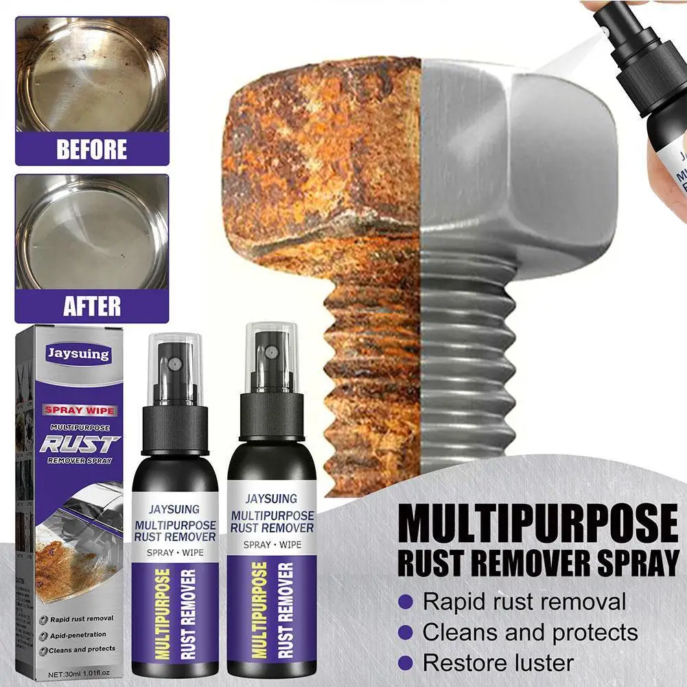 

Multi Purpose Rust Remover Spray Metal Surface Chrome Remover Car Rust Powder Super Paint Iron Maintenance Cleaning Cleaner U6L7