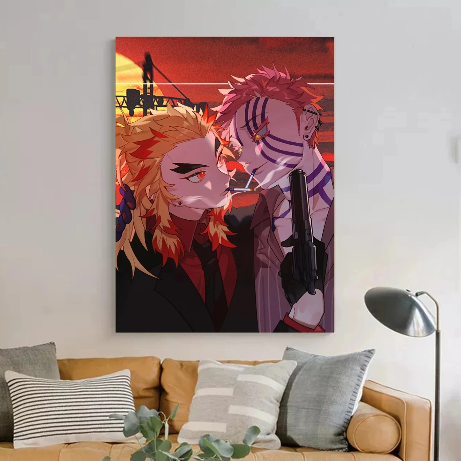 

Demon Slayer Kimetsu No Yaiba Anime Canvas Painting Decor Poster Prints Wall Art Pictures Bedroom Home Living Room Decoration