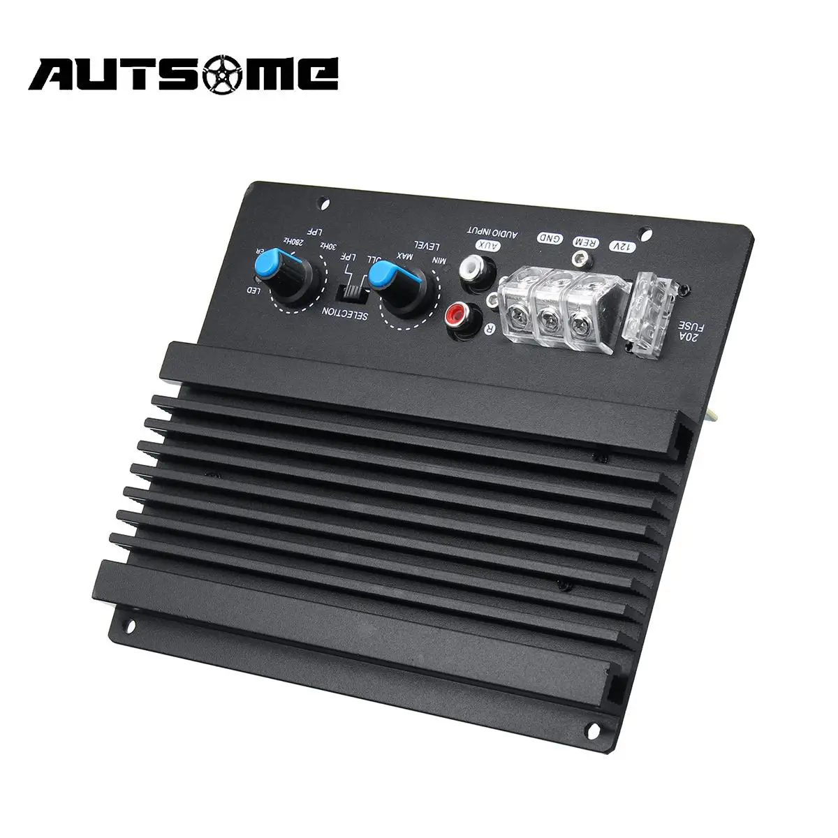 

12V 600W Mono Car Audio Amplifier Powerful Bass Subwoofer Amplifier Board Player Automotive Amplifier Module 3D Crystal Power