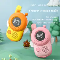 Children's Walkie Talkie 2PCS Kids Mini Toys Handheld Transceiver 3KM Range UHF Radio Lanyard Interphone Talkie Walkie Baby Gift