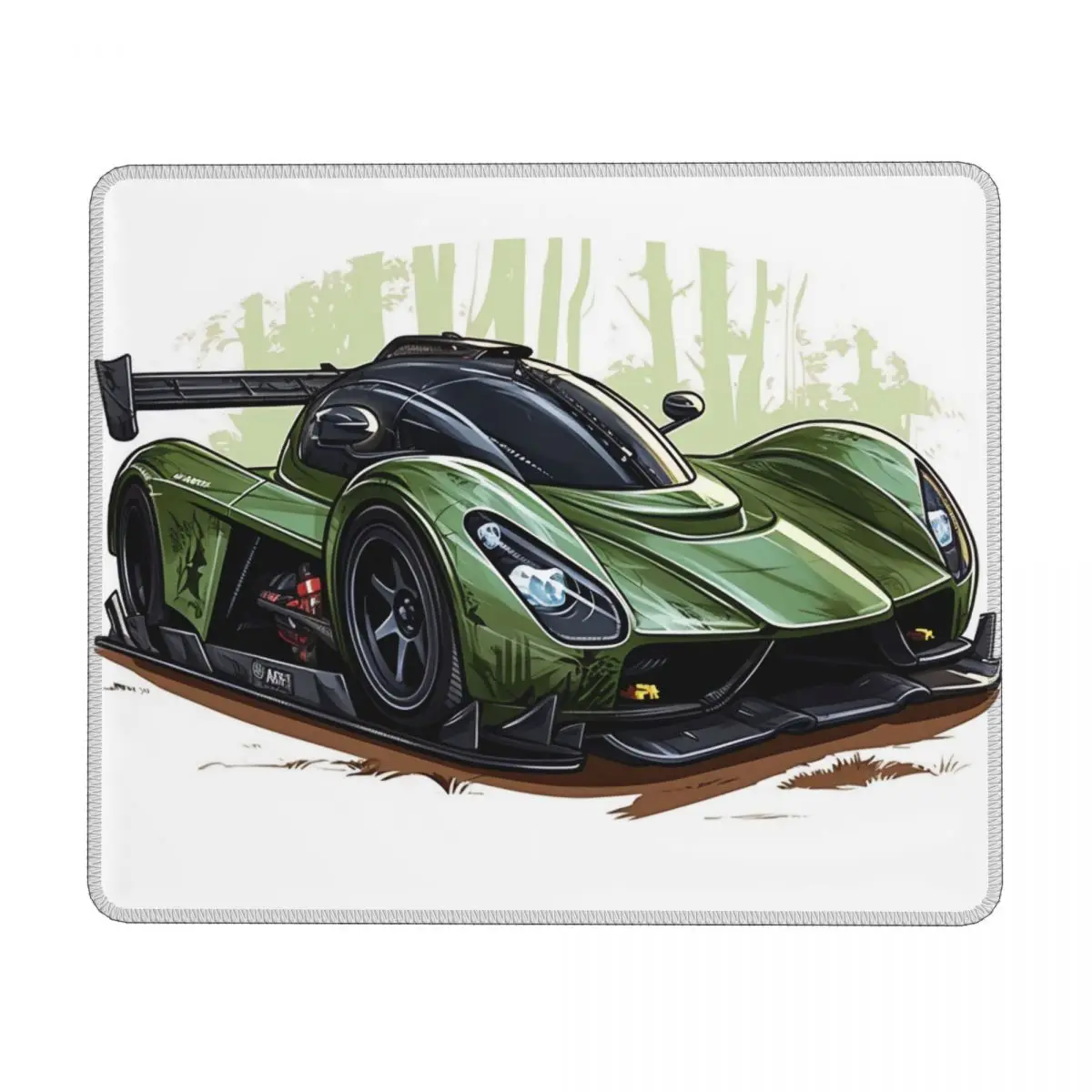 

Dazzling Sports Car Horizontal Print Mouse Pad Cartoon Nature Style Office Rubber Mousepad Aesthetic Anti-Slip Mouse Pads