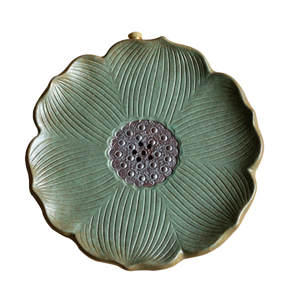 

Чайный поднос, чайная тарелка, чайная чашка, керамический держатель для хранения, горшок в виде лотоса гунфу, искусственный мат для чайника, ...