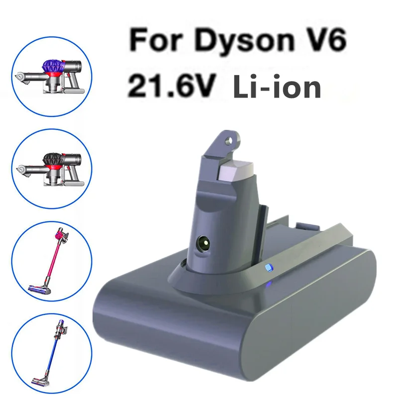 

Dyson vacuum cleaner lithium ion battery, 100% original, 21.6 V, 12800 MAH, suitable for V6, dc58, dc59, dc62, dc74, sv09, sv07,