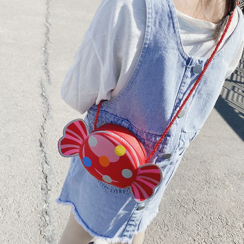 2022 New Cute Princess Children Wallet Messenger Bag Small Baby Girls Boys Candy PU Shoulder Bag In Kindergarten