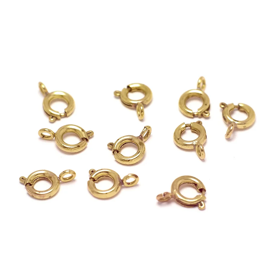 

Brass Lobster Clasps,6mm Round Lobster Clasps,Necklace Findings Jewellery Supplies,Earring Jewelry Necklace Making,20pcs