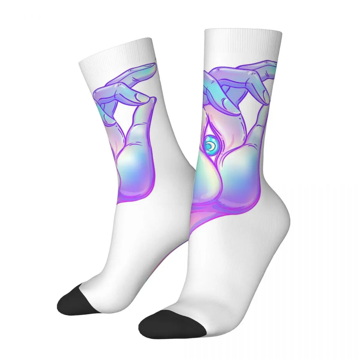 

Пугающиеся руки красивые носки с замысловатым узором мужские женские летние чулки хип-хоп