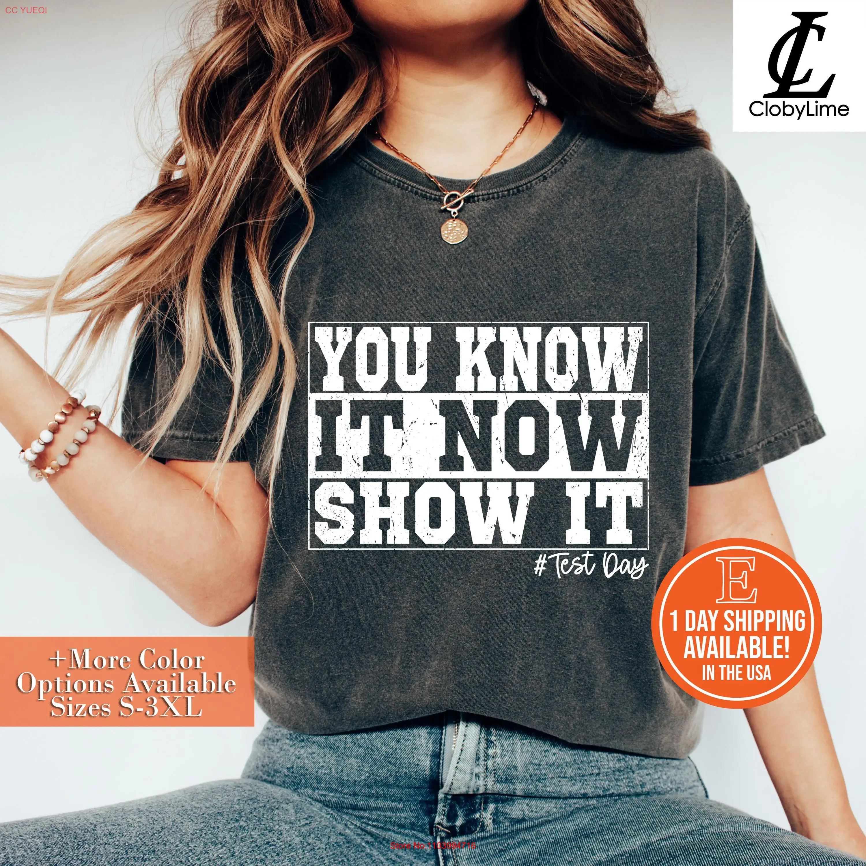 You Know It Now Show T Shirt State Testing Test Day for Teachers Rock The s long or short sleeves