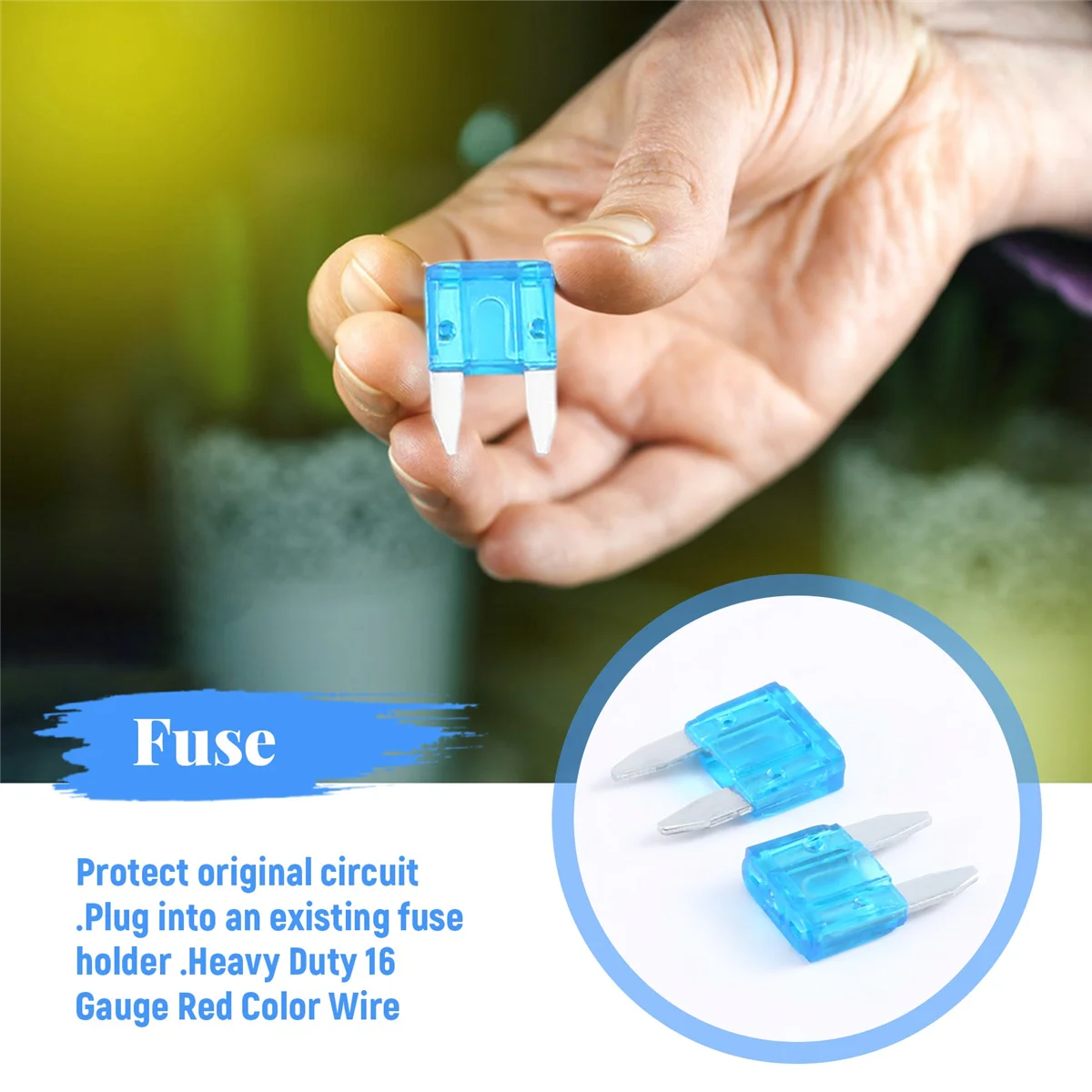 10 шт./упаковка автомобильный адаптер предохранителя 12 В