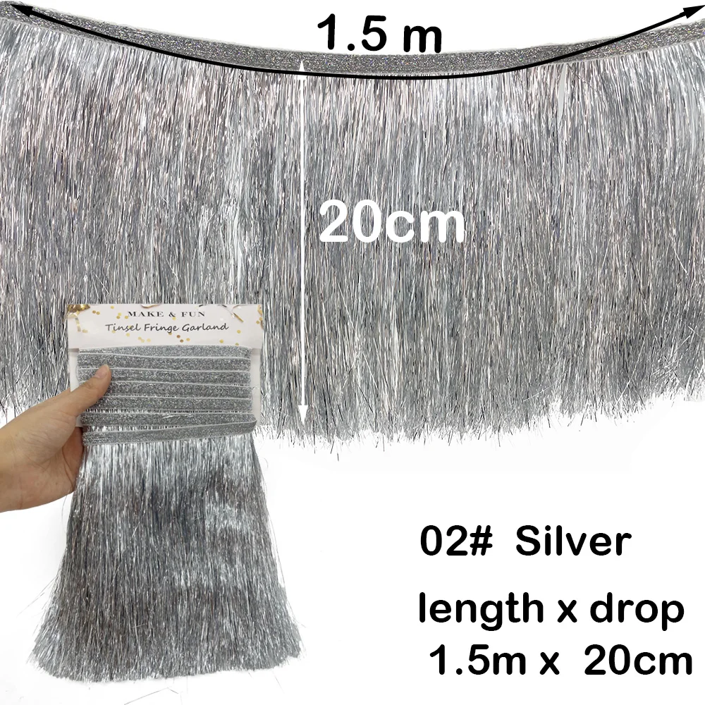 

Фольговая гирлянда с бахромой