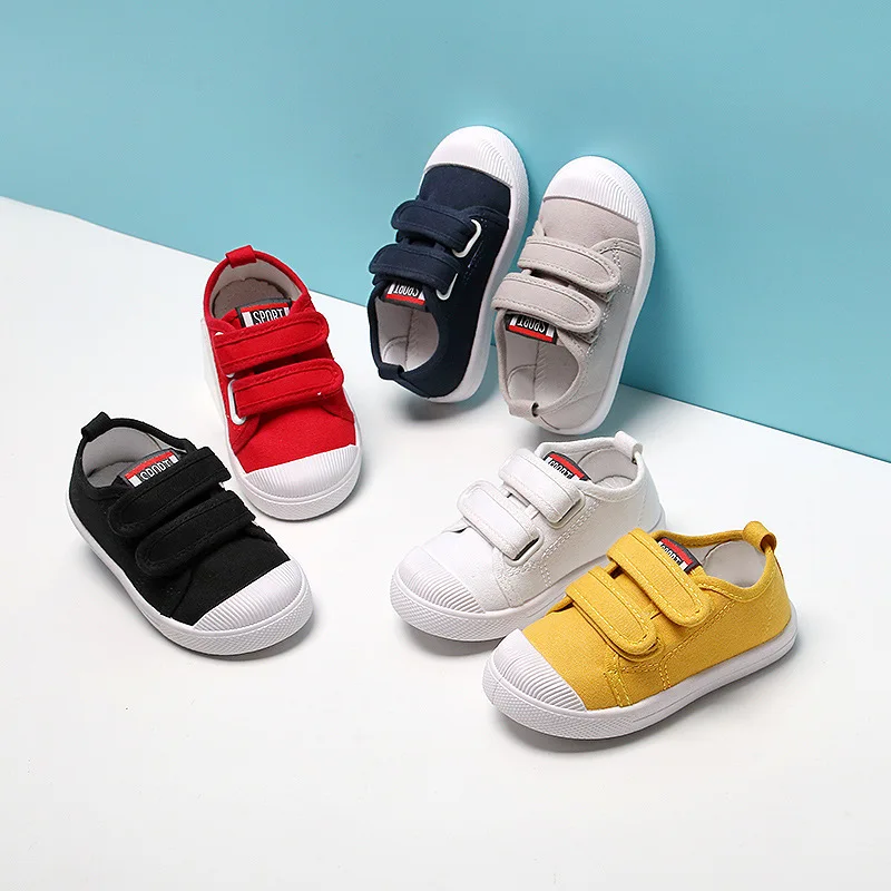 New Kids Shoes Girls Canvas Toddler Breathable Shoes Boys Soft Walking Sneakers Children Walking Sport Baby Casule Sneaker Child