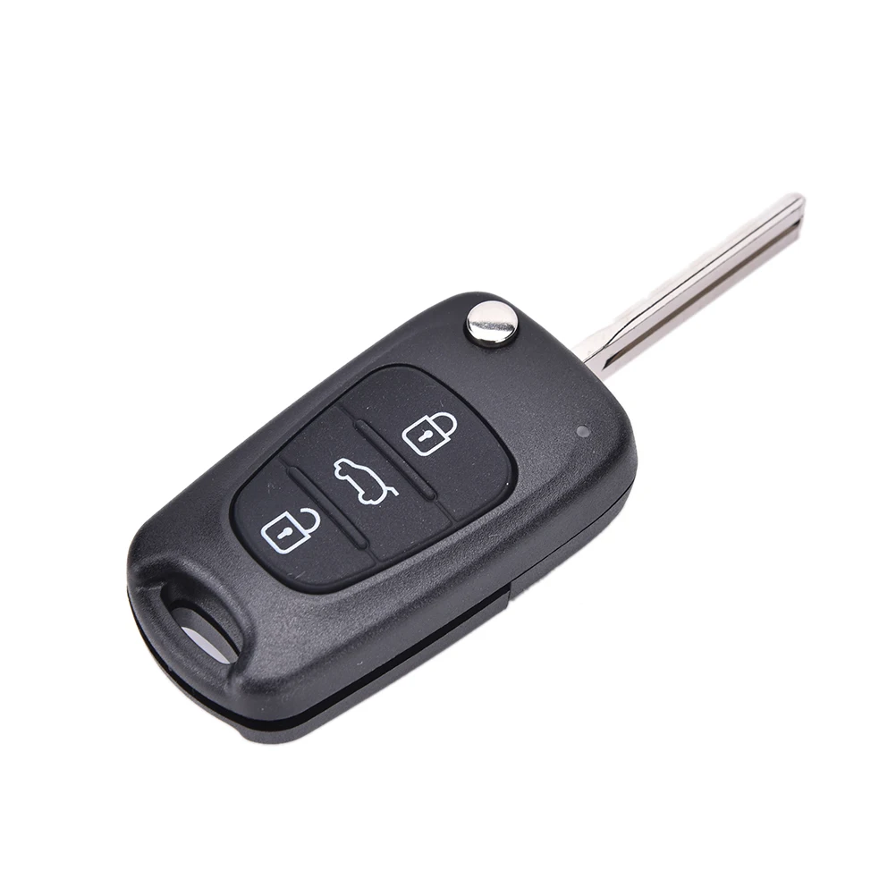 

New Remote Folding Key Shell Case 3 Buttons Fob For Hyundai I20 I30 IX35 I35