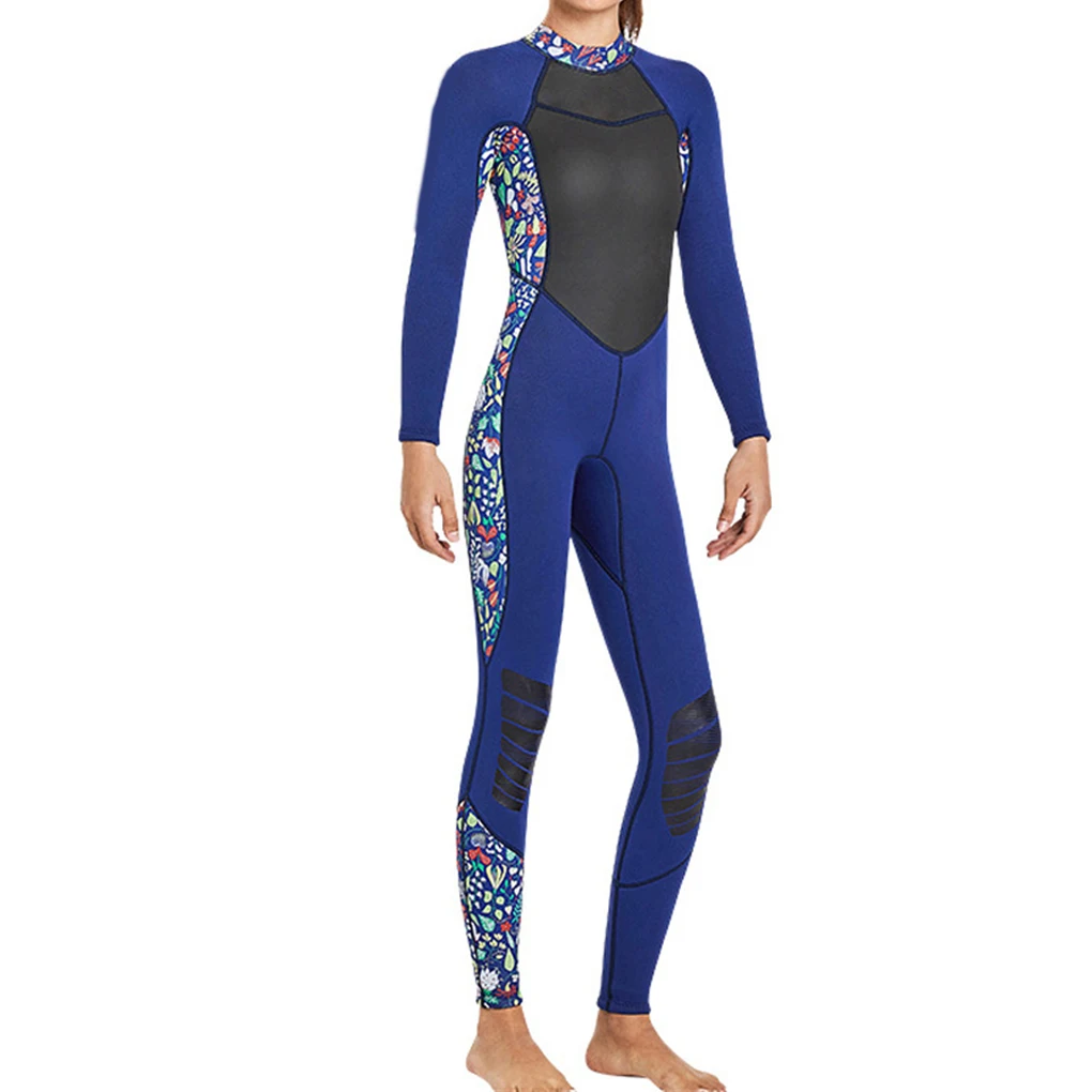 

Diving Suit Back Zip Neoprene Breathable Scratch Resistant Wetsuits Swimsuit Water Sports for Swimming Surfing XS