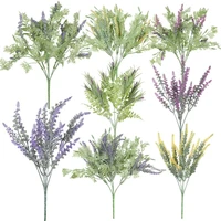 party wedding shopwindow ornament simulation hyacinth plants wall artificial lavender flower lifelike fern greenery