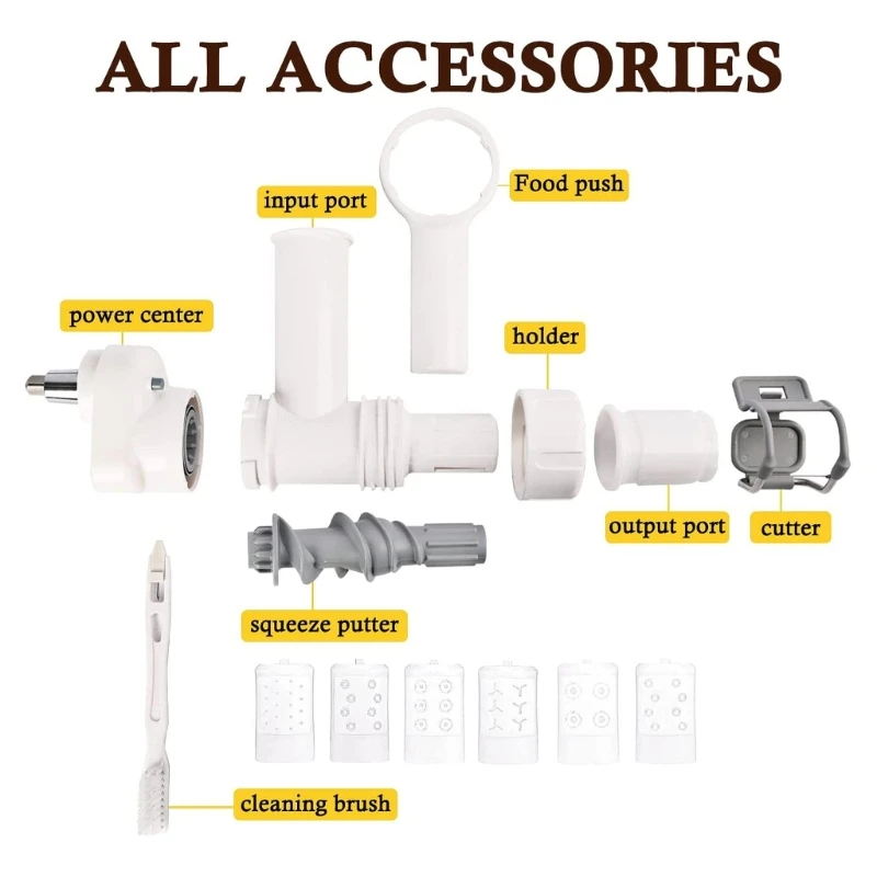 

Noodle Press Kitchen Gourmet Pasta Roller Attachment for KitchenAid Stand Mixer Drop Shipping