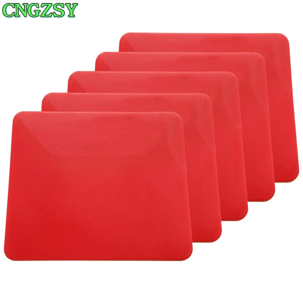 

CNGZSY 5pcs Window Scraper Film Installation Trapezoid Double Side Advertising Soft Squeegee Car Vinyl Tint Wrapping Tools 5A27