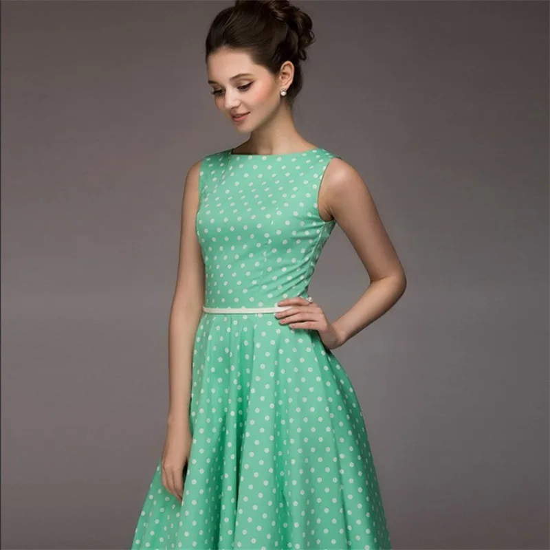 Новые винтажные вечерние платья в горошек летнее женское элегантное платье без