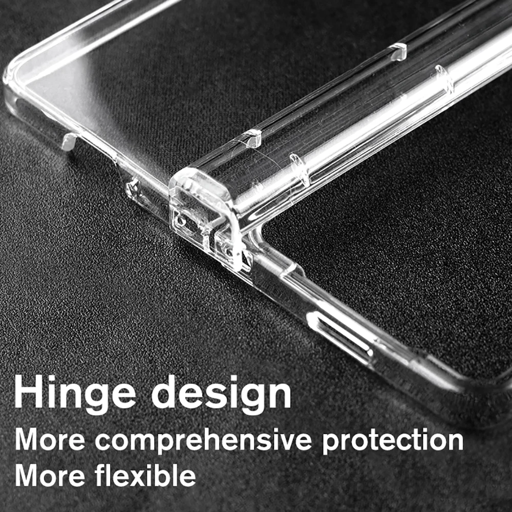 Модернизированный прозрачный акриловый чехол с петлями для Samsung Galaxy Z складной 6 5G